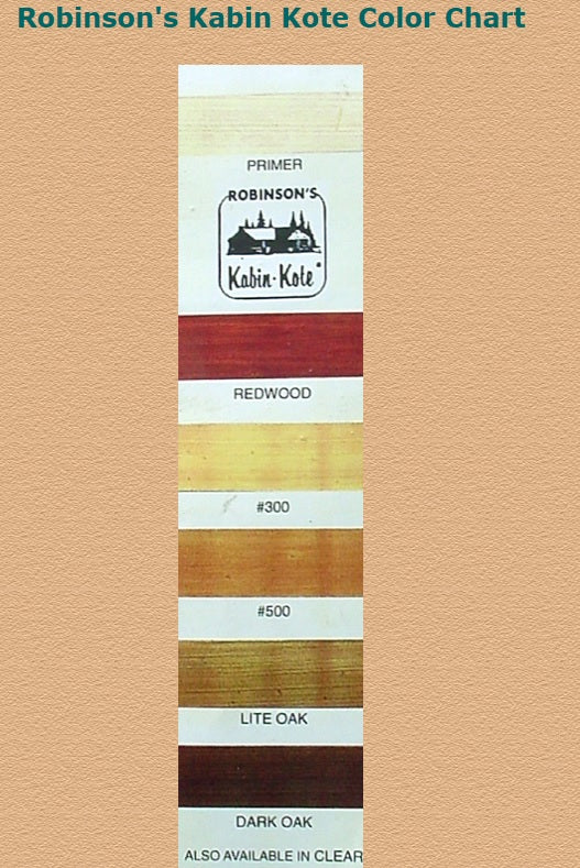 Kabin Kote Color Chart
