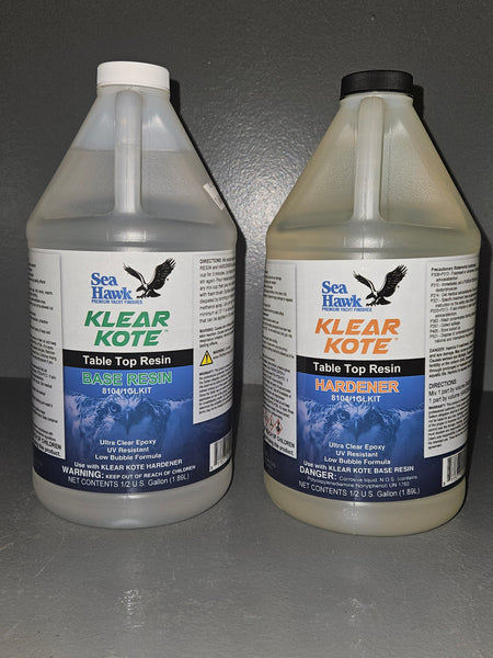 Klear Kote Epoxy Resin,  Table Top Epoxy Resin, 1 Gallon Kit