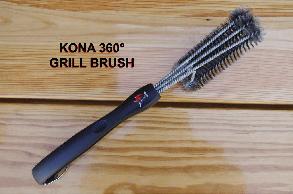 Kona BBQ Grill Tools Set with 360 Clean Grill Brush