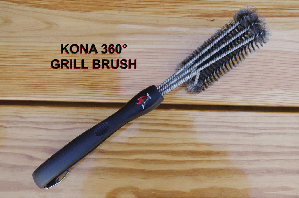 Kona 18 Premium Stainless Steel Deep Clean BBQ Grill Brush and Scraper