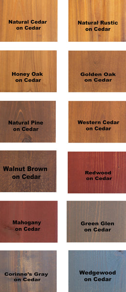 cedar deck stain colors