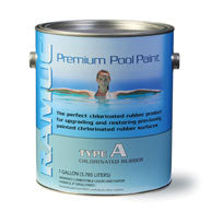 Swimming Pool Paint, Type A Chlorinated Rubber Gallon